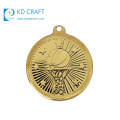 Venta al por mayor de china personalizada metal personalizado en relieve 3d chapado en oro 1ra medalla de hockey deportivo para el ganador